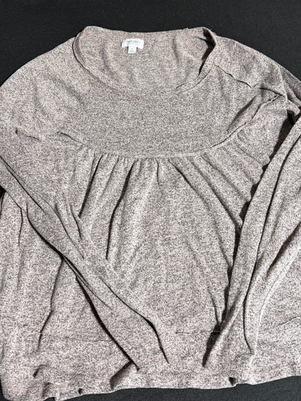 True Craft Mauve Heathered Long Sleeve Tunic